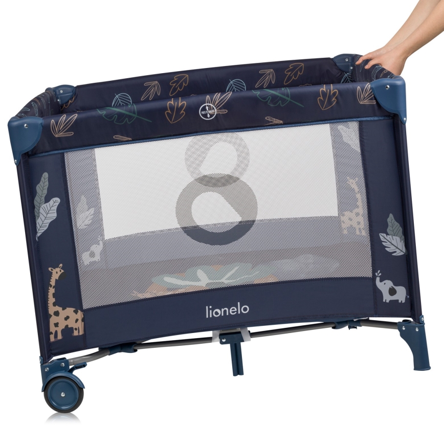 Lionelo - BONNIE Playpen Navy Blue