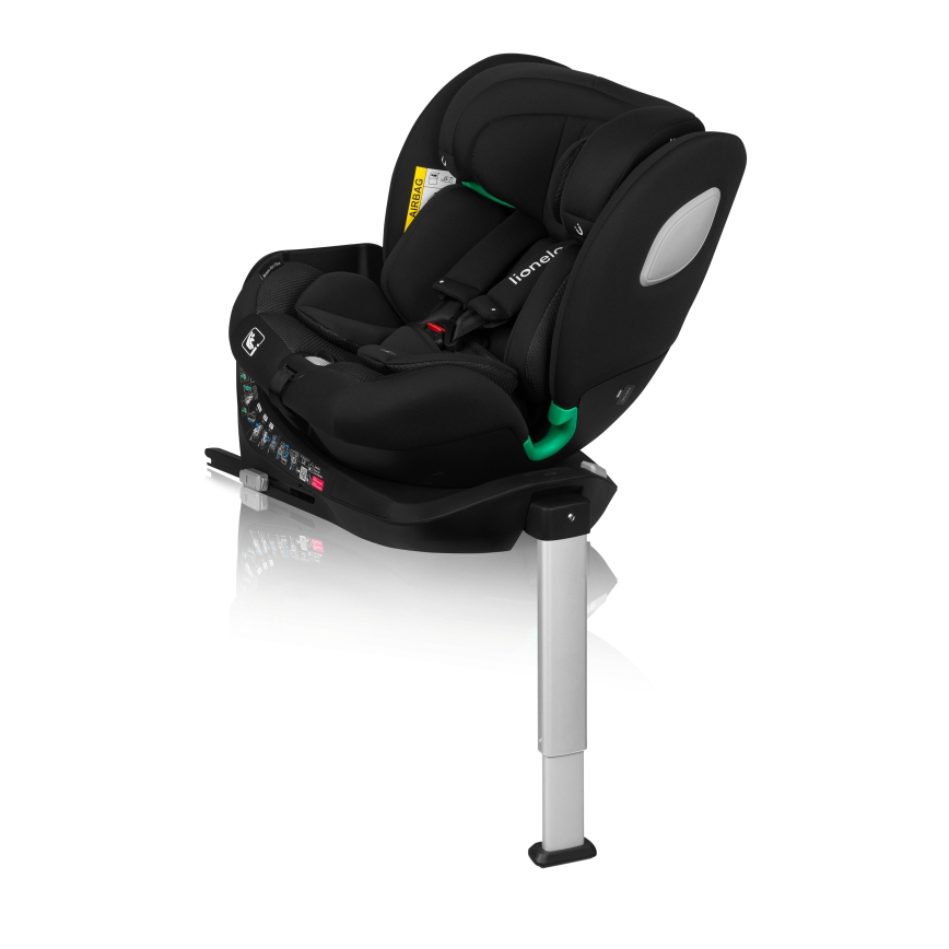 Lionelo - BRAAM AIR i-Size Rotating Base Car Seat 40-150 cm Black Carbon