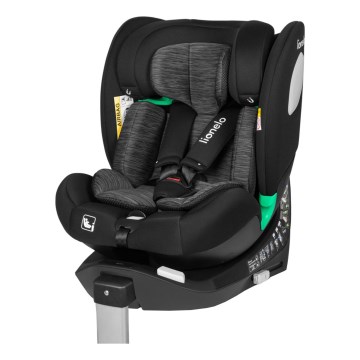 Lionelo - BRAAM i-Size 40-150 cm Rotating Car Seat with Base Black Carbon