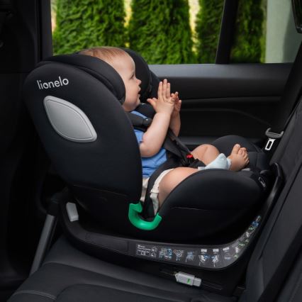 Lionelo - BRAAM i-Size 40-150 cm Rotating Car Seat with Base Black Carbon