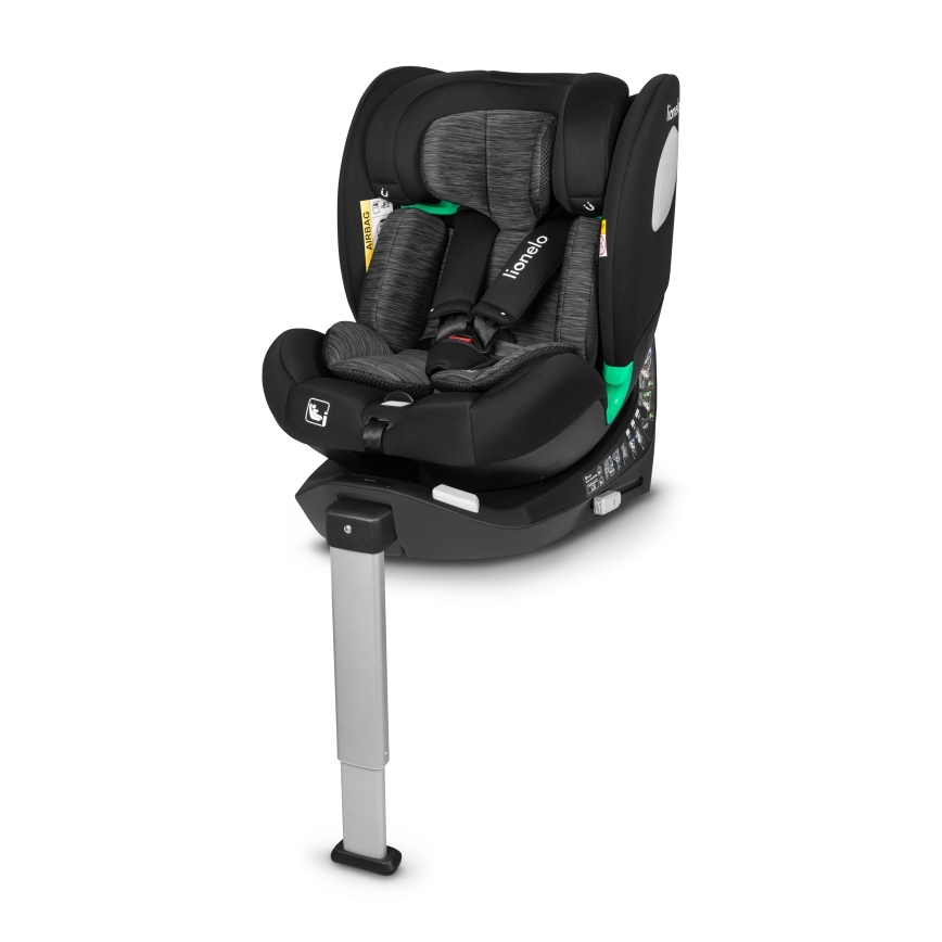 Lionelo - BRAAM i-Size 40-150 cm Rotating Car Seat with Base Black Carbon
