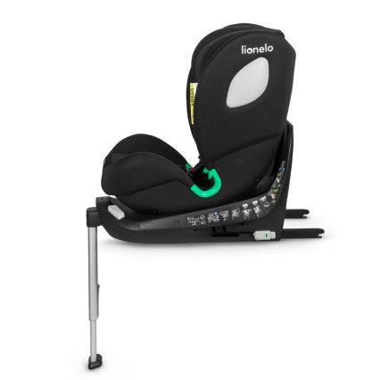 Lionelo - BRAAM i-Size 40-150 cm Rotating Car Seat with Base Black Carbon