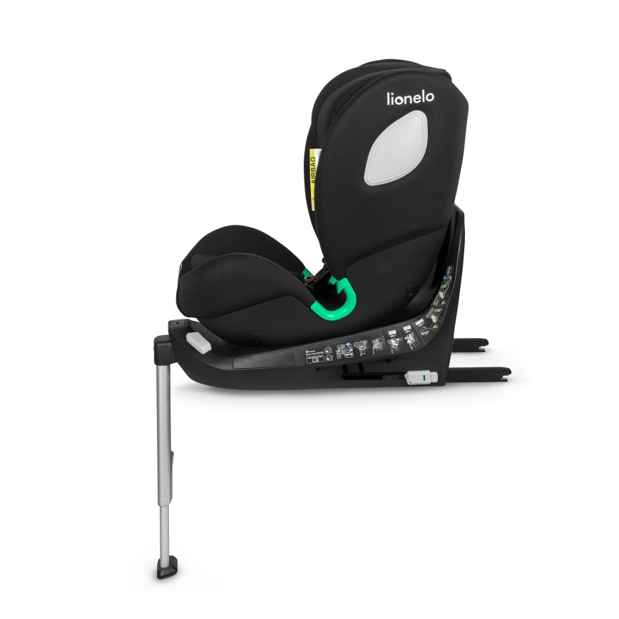 Lionelo - BRAAM i-Size 40-150 cm Rotating Car Seat with Base Black Carbon