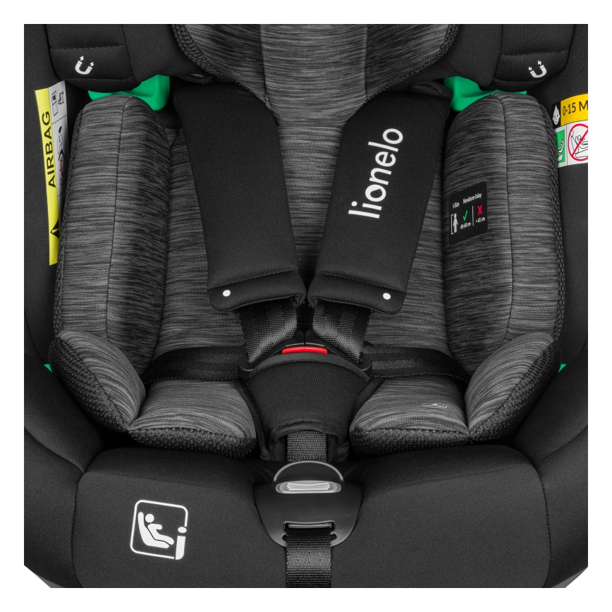 Lionelo - BRAAM i-Size 40-150 cm Rotating Car Seat with Base Black Carbon