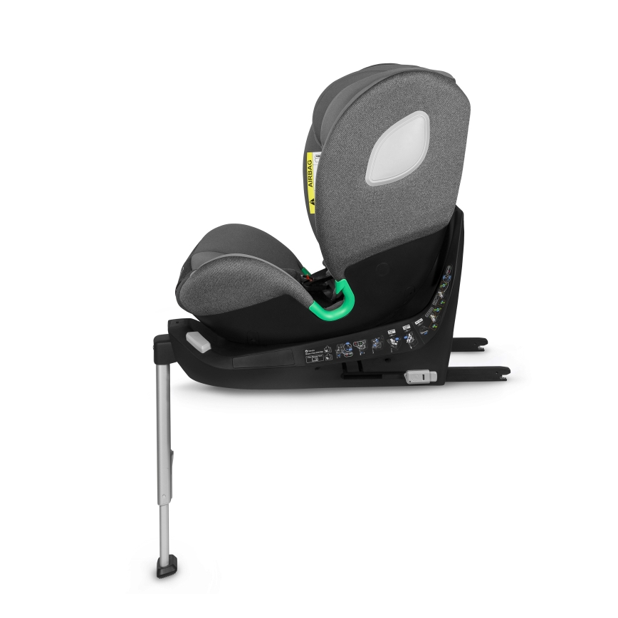 Lionelo - BRAAM i-Size Rotating Car Seat with Base 40-150 cm Grey Stone
