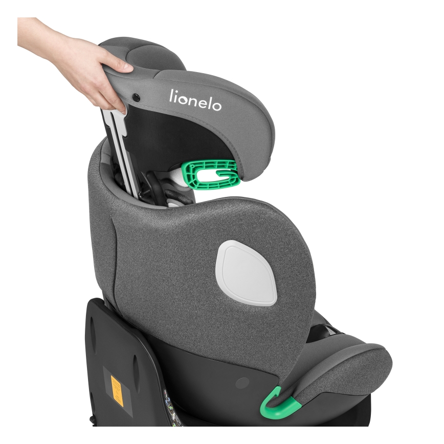 Lionelo - BRAAM i-Size Rotating Car Seat with Base 40-150 cm Grey Stone