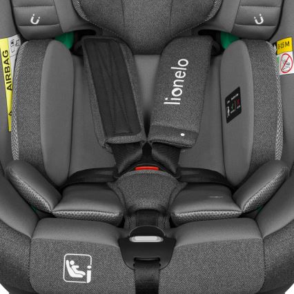 Lionelo - BRAAM i-Size Rotating Car Seat with Base 40-150 cm Grey Stone