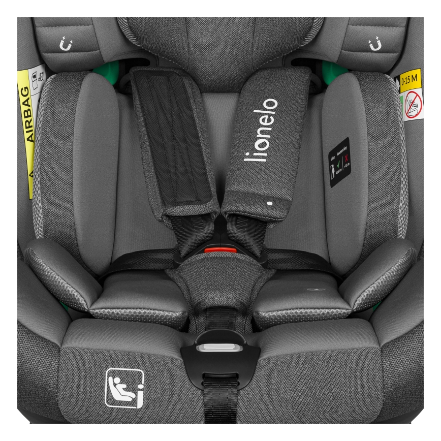 Lionelo - BRAAM i-Size Rotating Car Seat with Base 40-150 cm Grey Stone