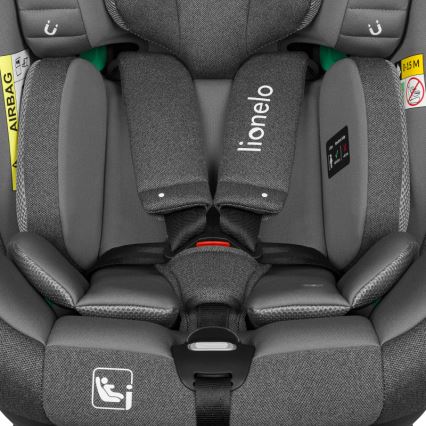 Lionelo - BRAAM i-Size Rotating Car Seat with Base 40-150 cm Grey Stone