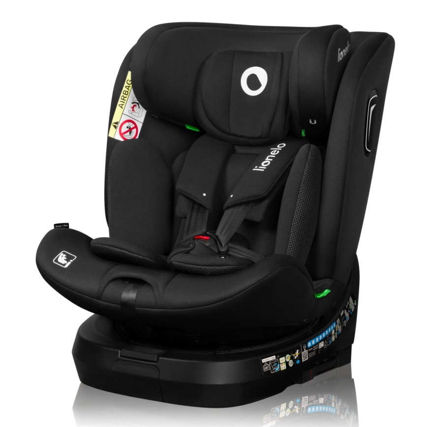 Lionelo - BRAVE i-Size Car Seat with Rotating Base 40-150 cm Black Carbon