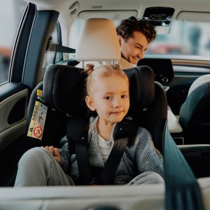 Lionelo - BRAVE i-Size Car Seat with Rotating Base 40-150 cm Black Carbon