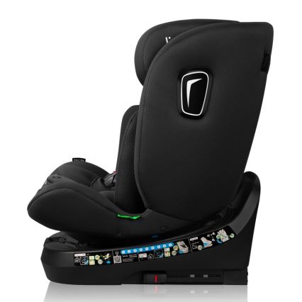 Lionelo - BRAVE i-Size Car Seat with Rotating Base 40-150 cm Black Carbon