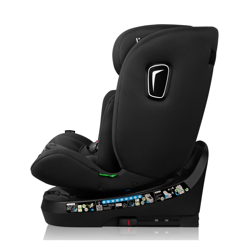 Lionelo - BRAVE i-Size Car Seat with Rotating Base 40-150 cm Black Carbon
