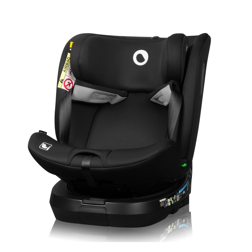 Lionelo - BRAVE i-Size Car Seat with Rotating Base 40-150 cm Black Carbon