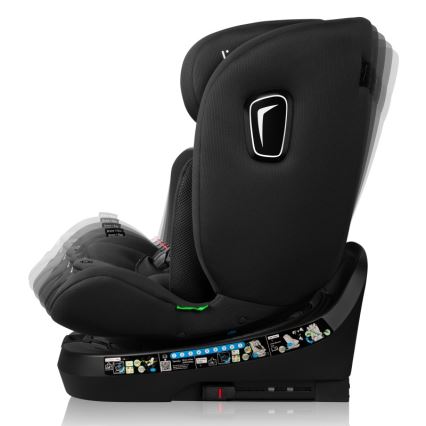 Lionelo - BRAVE i-Size Car Seat with Rotating Base 40-150 cm Black Carbon