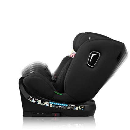Lionelo - BRAVE i-Size Car Seat with Rotating Base 40-150 cm Black Carbon