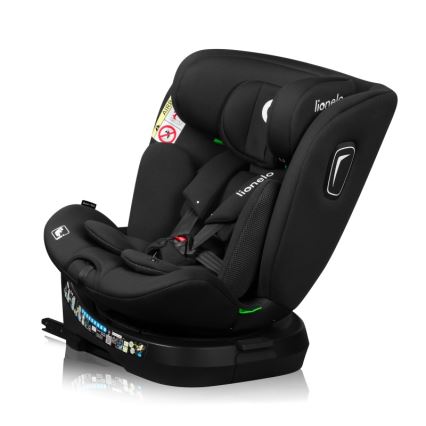 Lionelo - BRAVE i-Size Car Seat with Rotating Base 40-150 cm Black Carbon