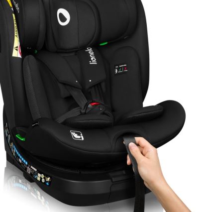 Lionelo - BRAVE i-Size Car Seat with Rotating Base 40-150 cm Black Carbon