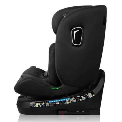 Lionelo - BRAVE i-Size Car Seat with Rotating Base 40-150 cm Black Carbon