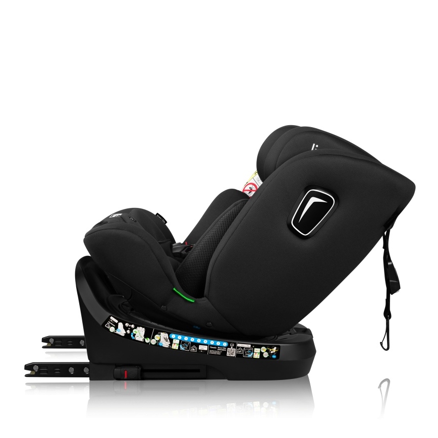 Lionelo - BRAVE i-Size Rotating Car Seat with Base 40-150 cm Black Carbon