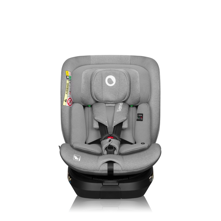 Lionelo - BRAVE i-Size Rotating Car Seat with Base 40-150 cm Grey Stone