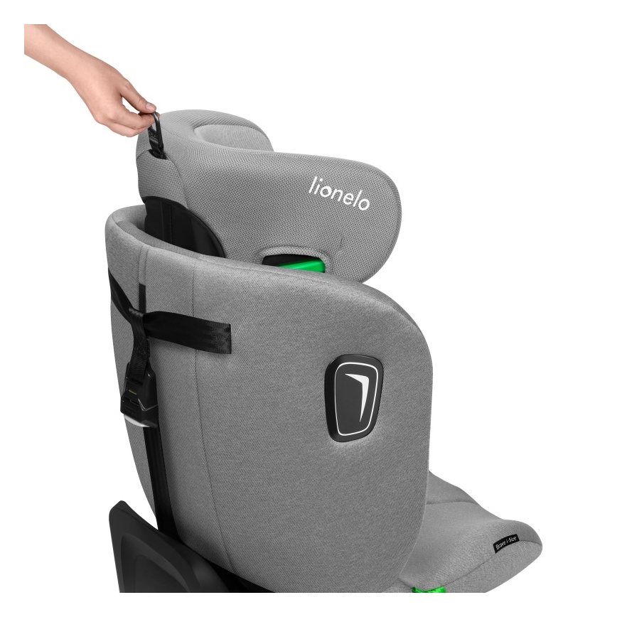 Lionelo - BRAVE i-Size Rotating Car Seat with Base 40-150 cm Grey Stone