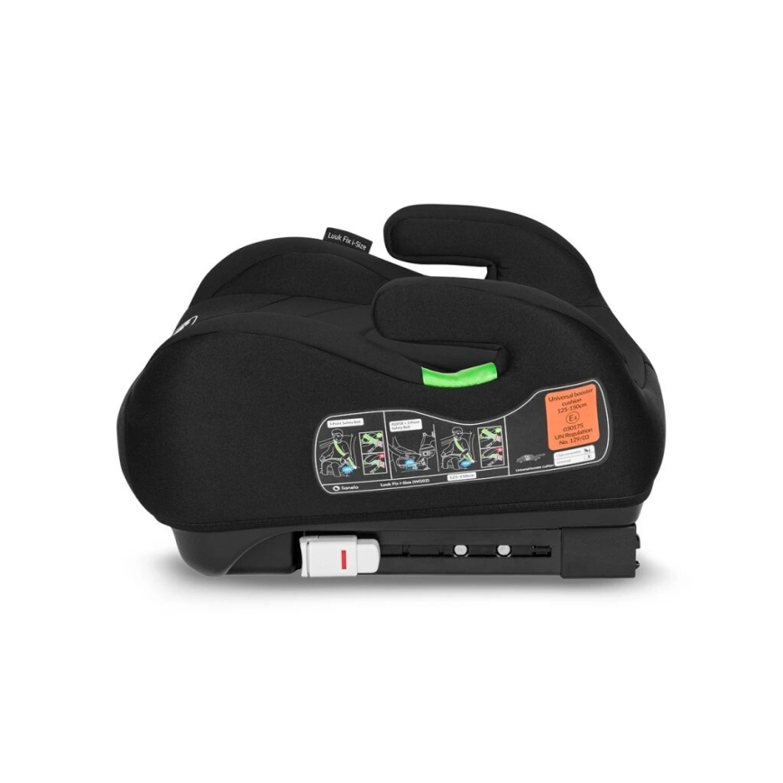 Lionelo - Car booster seat LUUK FIX i-Size 125-150 cm black