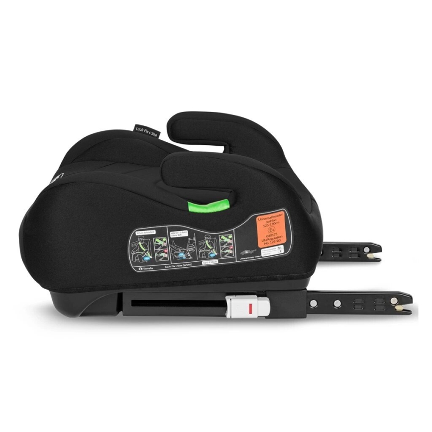 Lionelo - Car booster seat LUUK FIX i-Size 125-150 cm black