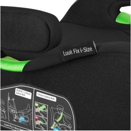 Lionelo - Car booster seat LUUK FIX i-Size 125-150 cm black