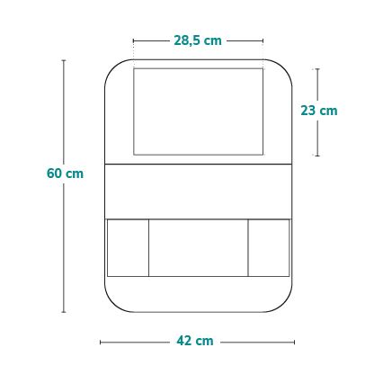 Lionelo - Car Organizer SEAT ORGANIZER Grey