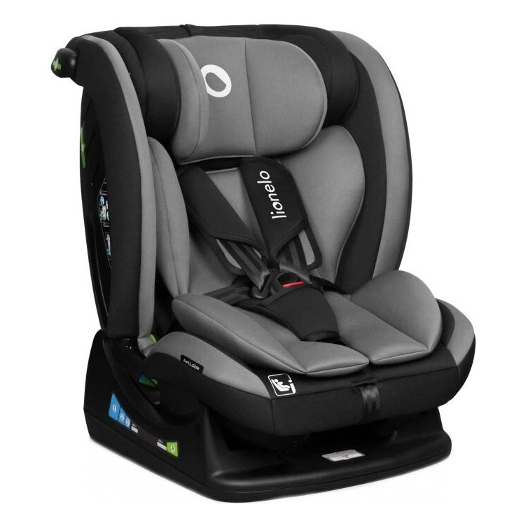 Lionelo - Car seat AART i-Size 40-150 cm black/grey