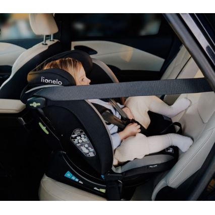Lionelo - Car seat AART i-Size 40-150 cm black/grey