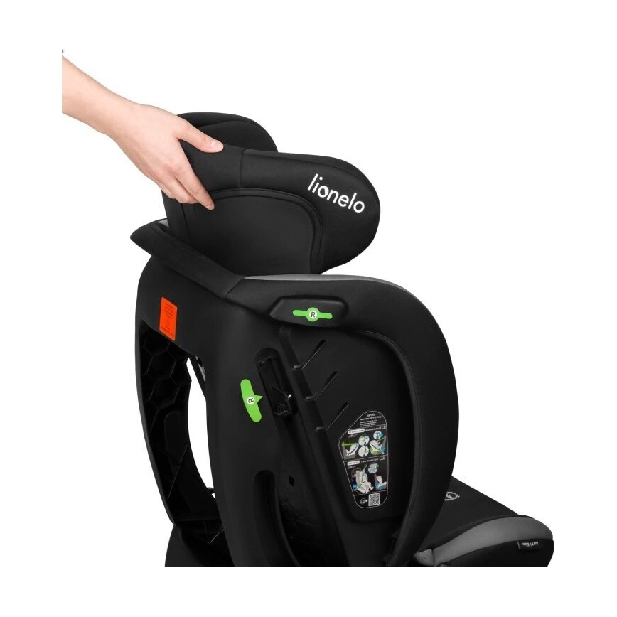 Lionelo - Car seat AART i-Size 40-150 cm black/grey
