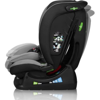 Lionelo - Car seat AART i-Size 40-150 cm black/grey