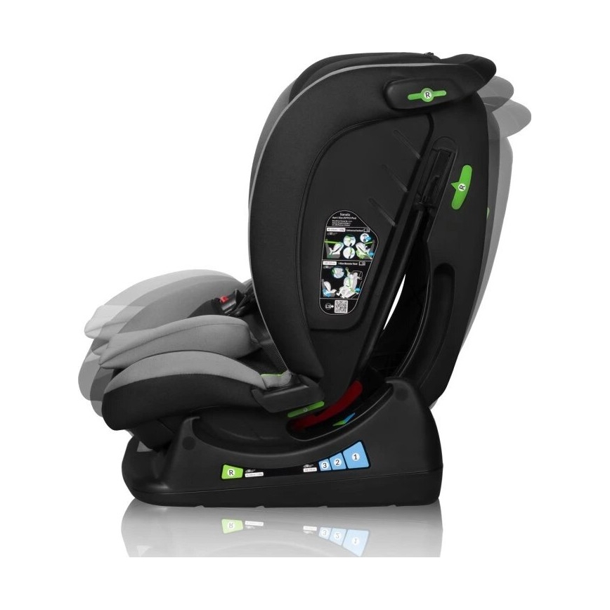 Lionelo - Car seat AART i-Size 40-150 cm black/grey