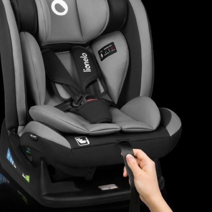 Lionelo - Car seat AART i-Size 40-150 cm black/grey
