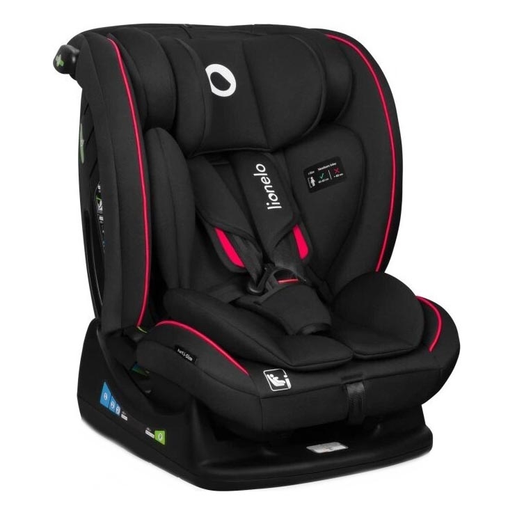 Lionelo - Car seat AART i-Size 40-150 cm black/red