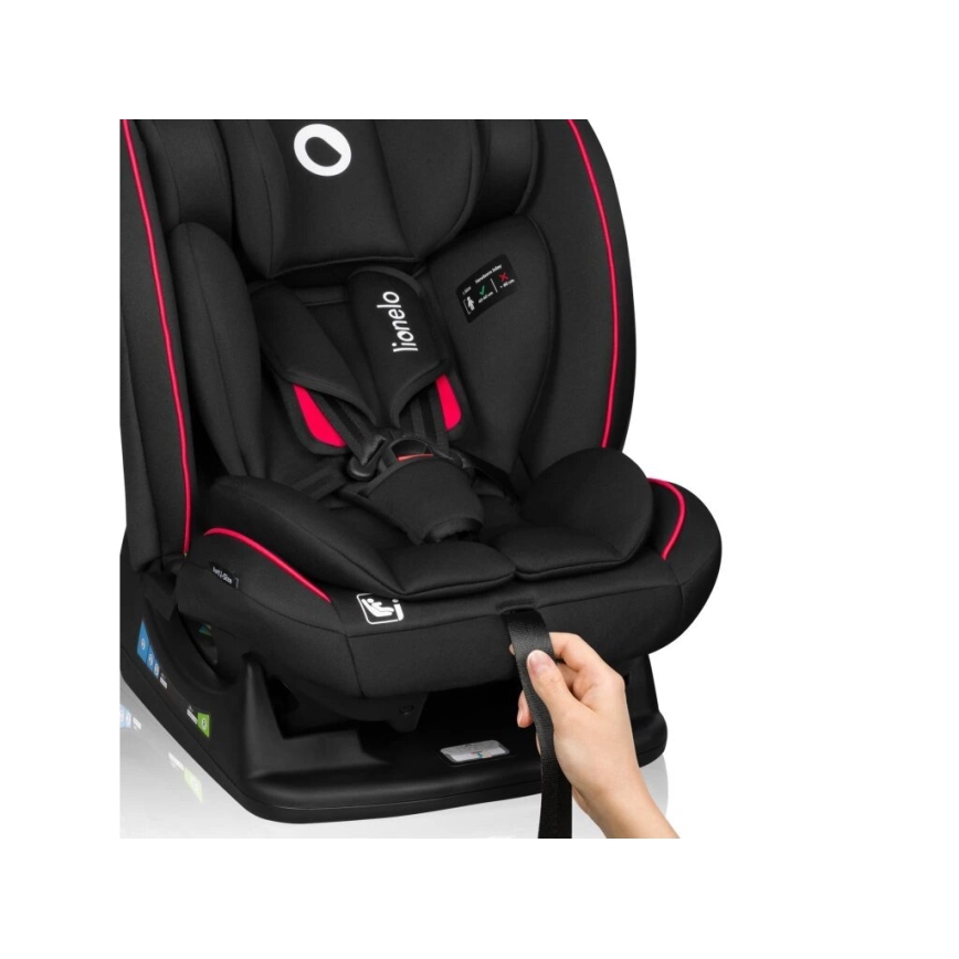 Lionelo - Car seat AART i-Size 40-150 cm black/red