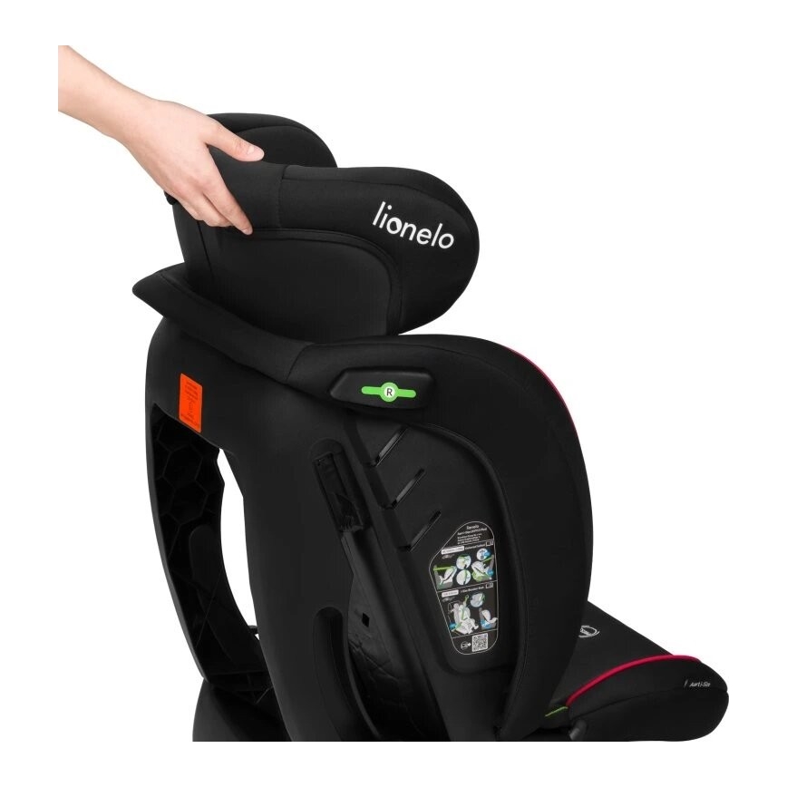 Lionelo - Car seat AART i-Size 40-150 cm black/red