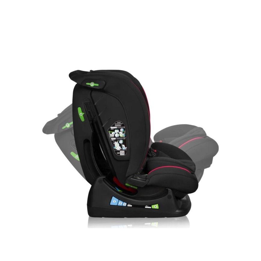 Lionelo - Car seat AART i-Size 40-150 cm black/red