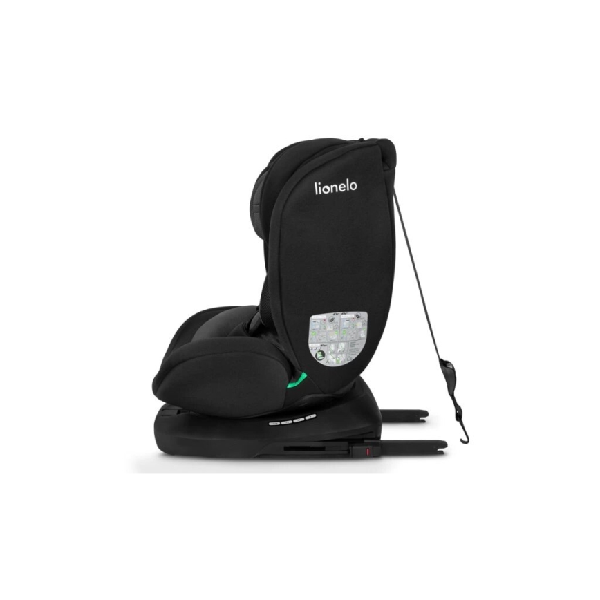 Lionelo - Car seat BASTIAAN i-Size 40-150 cm black/grey