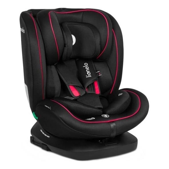 Lionelo - Car seat BASTIAAN i-Size 40-150 cm black/red