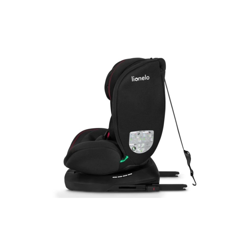 Lionelo - Car seat BASTIAAN i-Size 40-150 cm black/red