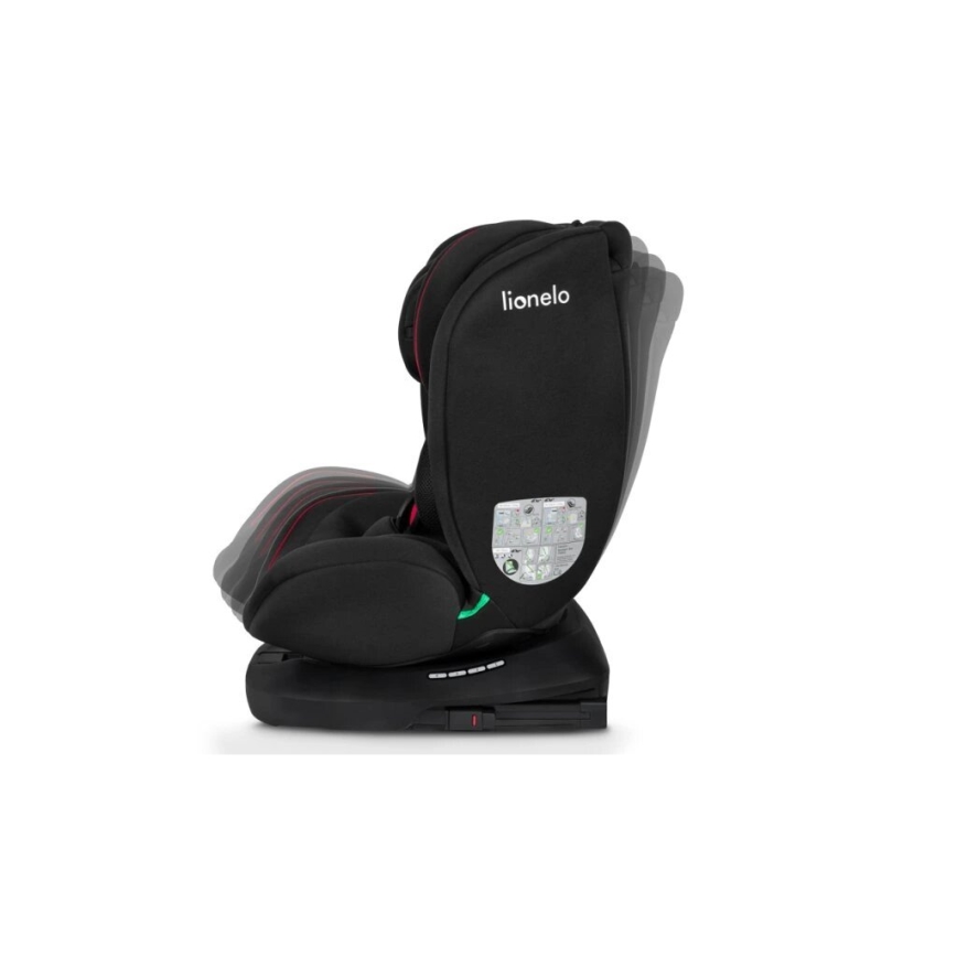 Lionelo - Car seat BASTIAAN i-Size 40-150 cm black/red