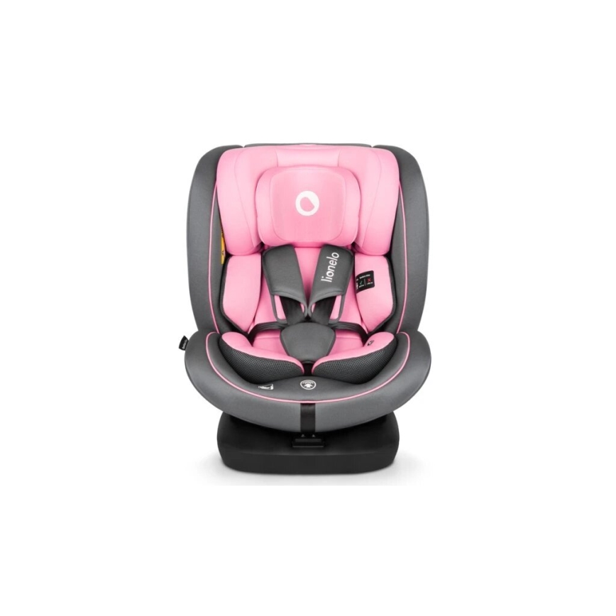 Lionelo - Car seat BASTIAAN i-Size 40-150 cm grey/pink