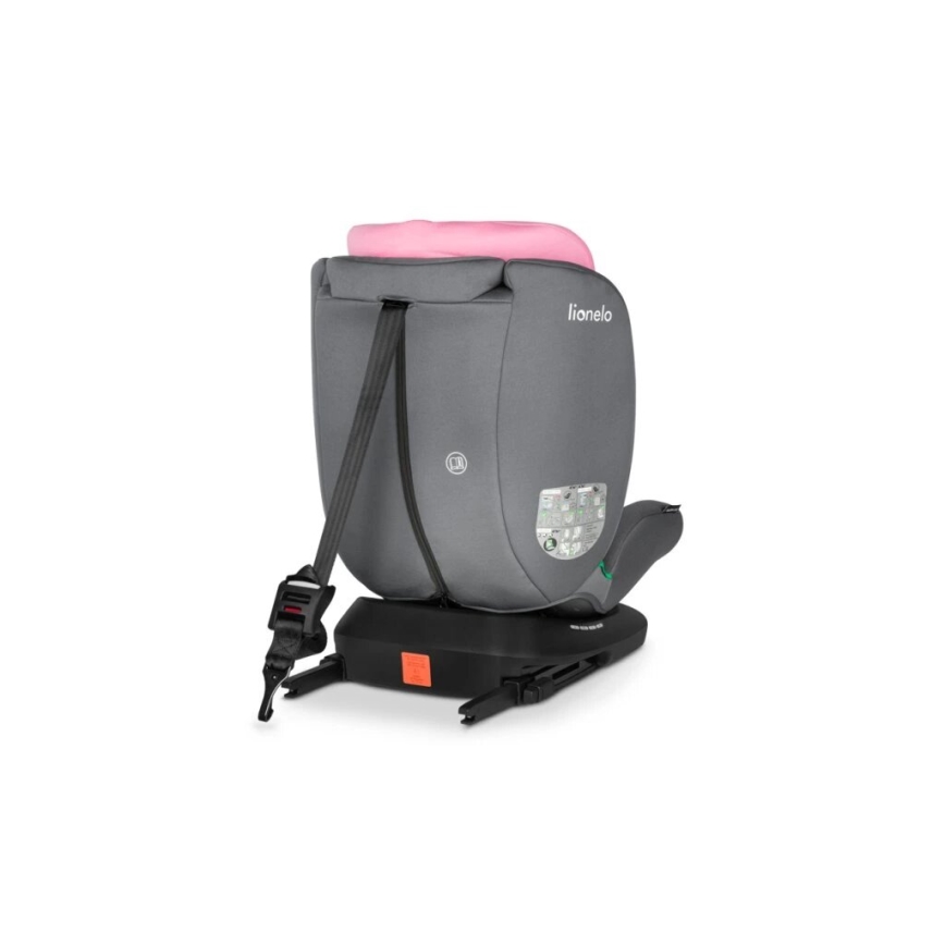 Lionelo - Car seat BASTIAAN i-Size 40-150 cm grey/pink