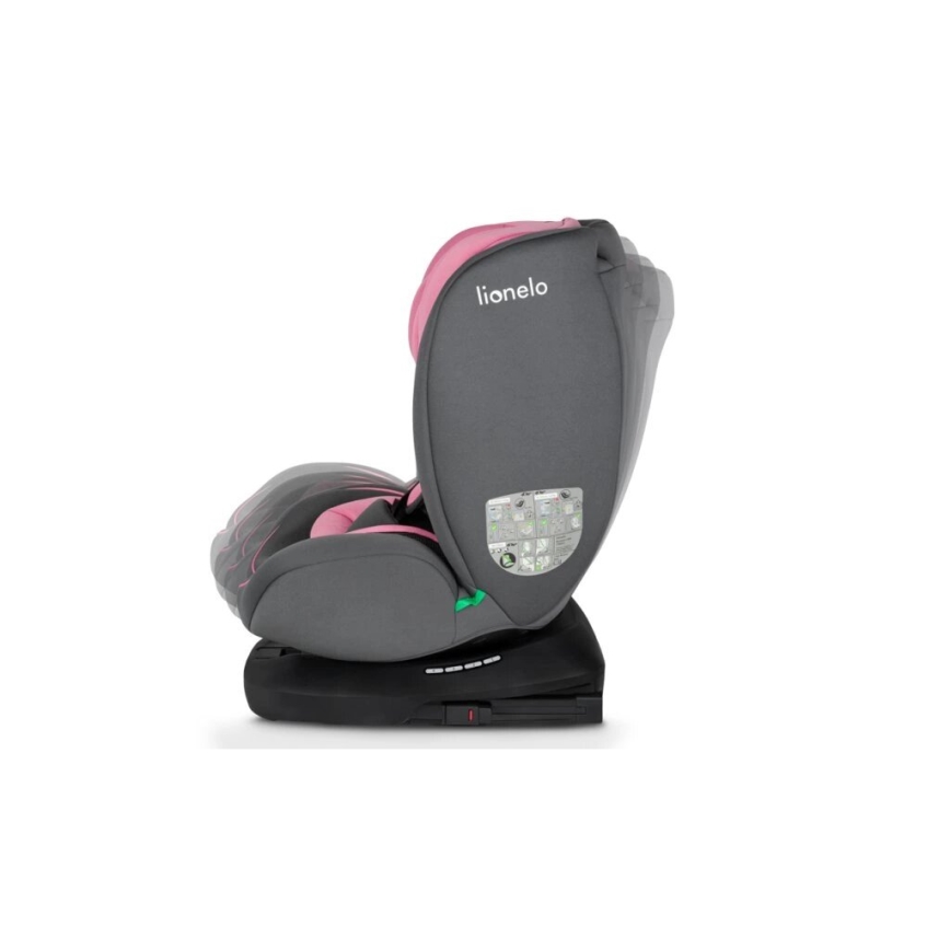 Lionelo - Car seat BASTIAAN i-Size 40-150 cm grey/pink