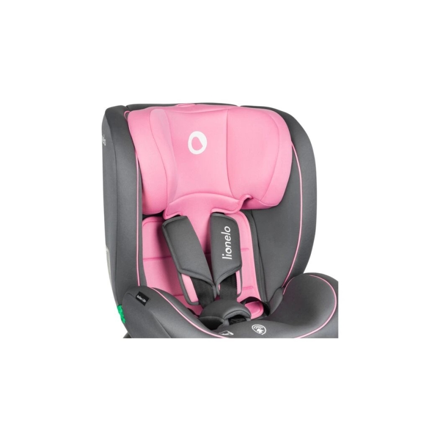 Lionelo - Car seat BASTIAAN i-Size 40-150 cm grey/pink