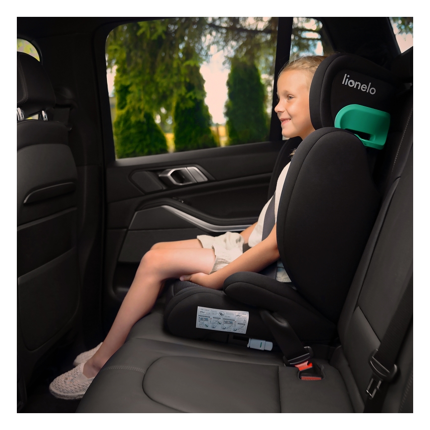 Lionelo - Car seat HUGO i-Size 100-150 cm black/grey