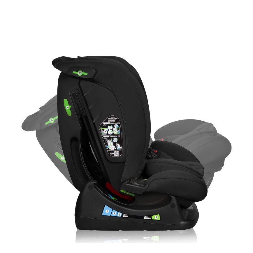 Lionelo - Car Seat IZZY i-Size 40-150 cm Black Carbon